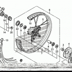XR650L Переднее колесо