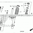 CRF125F Передняя вилка