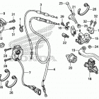 CRF450X Рычаги,тросы и рулевые переключатели