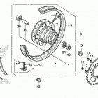CRF125F Переднее колесо