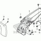 CRF125F Задний бампер