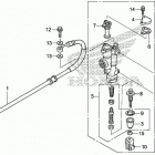 CRF450X Задний тормозной цилиндр