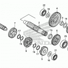 CRF125F Трансмиссия