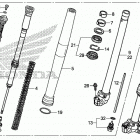 CRF250X Передняя вилка