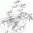 GL1800B Rear center top cover