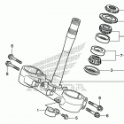 CRF250R Траверса нижняя