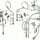 XR650L Рычаги,тросы и рулевые переключатели