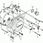 VT750C2B Крышка картера левая