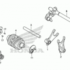 CRF125F Вилка переключения передач