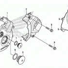 CRF125F Крышка картера левая