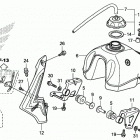 CRF125F Топливный бак