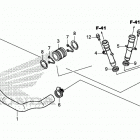 VT750C2B Патрубки охлаждения