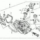 CRF250R Корпус Дросселя