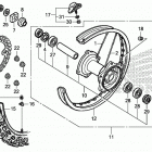 CRF450X Переднее колесо