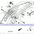 CRF450X Задний бампер
