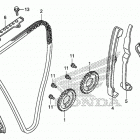 CB1100CA Цепь ГРМ и натяжитель