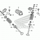 CRF125F Распределительный вал и клапана