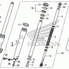VT750C2B Передняя вилка