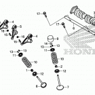 CRF1000A Распределительный вал и клапана