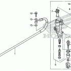 CRF250X Задний тормозной цилиндр
