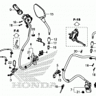 CRF1000A Рулевые переключатели и тросы