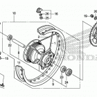 CRF150F Переднее колесо