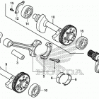 NC700X Коленчатый вал и поршни