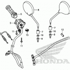 CB1100CA Рулевые переключатели и тросы