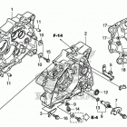 CRF125F Картер двигателя