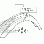 CRF450X Переднее крыло