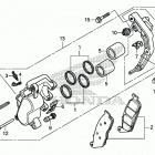 VT750C2B Front brake caliper (1)