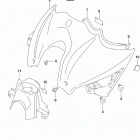 GSX,S1000FA,FYA,FZA Fuel tank front cover (gsx-s1000fal9 e03)