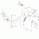 DR,Z400S Педаль тормоза