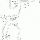 SV650,A,XA Front brake hose (sv650al9 e33)