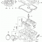 DL650A,XA Головка цилиндров (задняя)