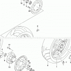 SV650,A,XA Rear wheel (sv650l9 e03)