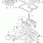 SV650,A,XA Головка цилиндров (задняя)