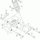 SV650,A,XA Rear cushion lever (sv650al9 e28)