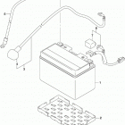 GSX,S750 Battery (gsx-s750yal9 e28)