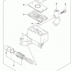 SV650,A,XA Front master cylinder (sv650l9 e33)