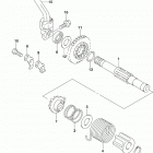 DR,Z125,L Кик стартер