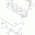 GSX,S1000A YA AZ Throttle body hose  /  joint (gsx-s1000azl9 e28)