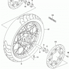 DL1000A,XA Front wheel (dl1000xal9 e28)