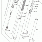GSX,R600 Передняя вилка
