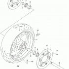 GSX,S1000A YA AZ Front wheel (gsx-s1000azl9 e33)