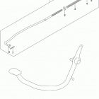 TU250X Rear brake rod