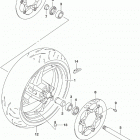 GSX,S1000A YA AZ Front wheel (gsx-s1000al9 e03)