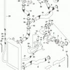 VL1500,C90 Radiator hose (vl1500bl9 e33)