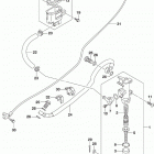 GSX,S750 Rear master cylinder (gsx-s750zl9 e33)
