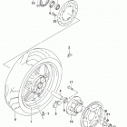 SV650,A,XA Rear wheel (sv650al9 e28)